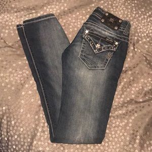 Size 25 straight leg miss me jeans